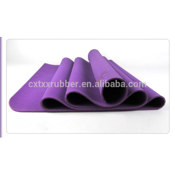 Logo laser imprimé tapis de yoga en caoutchouc naturel populaire eco friendly